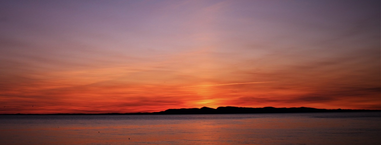 Red Island sunset